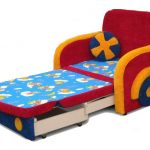 chaise-lit pour enfants multicolore