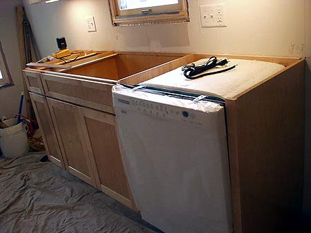 Meuble armoire et lave-vaisselle