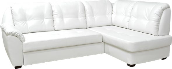 canapé blanc en éco-cuir