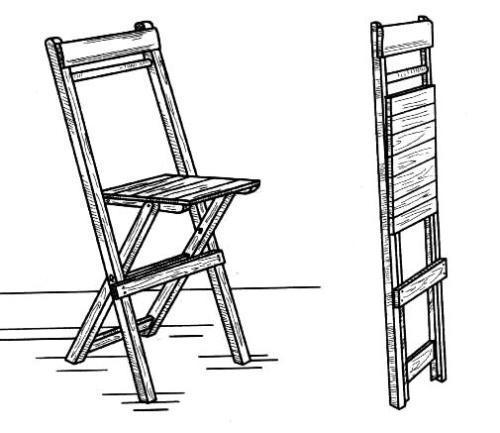  chaise pliante en bois avec dossier faites-le vous-même