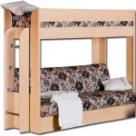 Canapé-lit superposé en bois