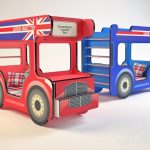 Lit superposé bus de Londres de différentes couleurs