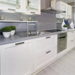 set de cuisine blanche design d'intérieur