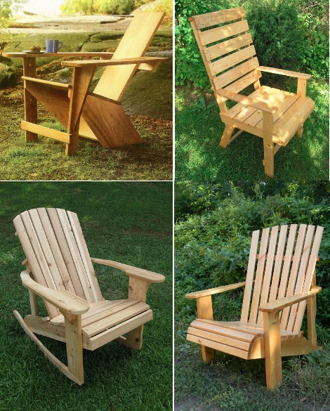 chaises de jardin en bois