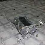 Table ovale en verre faites le vous même
