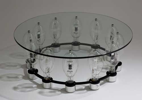 table en verre d'origine