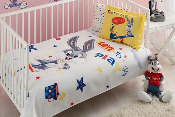 Couvre-lit pour bébé TAC Bebek Bugs Bunny Play Baby