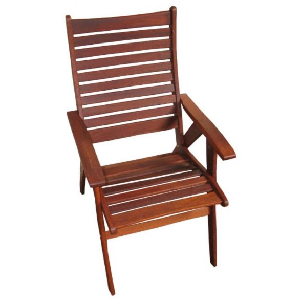 Chaise en bois de merbau