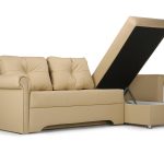 Canapé d'angle Grand K eco-cuir