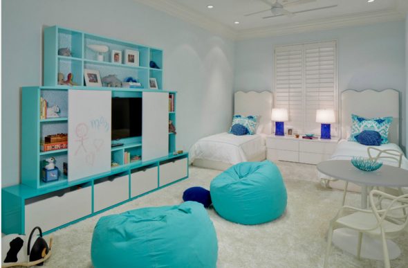 meubles sans cadre bleu
