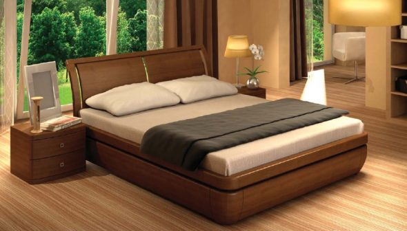 lit en bois massif