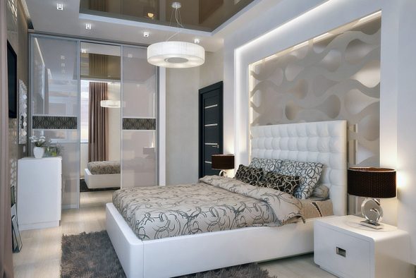 Design de chambre à coucher photo de 15 m²