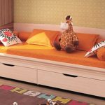 Canapé-lit adolescent avec tiroirs