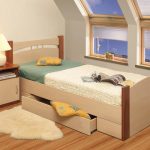 lits simples pour enfants avec tiroirs