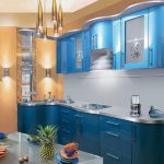 armoires de cuisine bleu