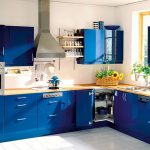 armoires de cuisine bleu