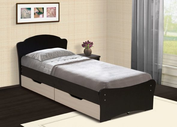 lits simples avec tiroirs
