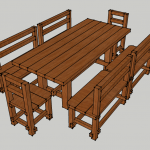 Table en bois pour donner leur propre option de conception des mains