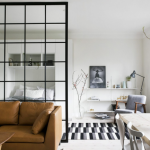 Design appartement d'une pièce dans le style scandinave