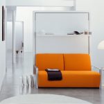 canapé lit superposé transformateur orange