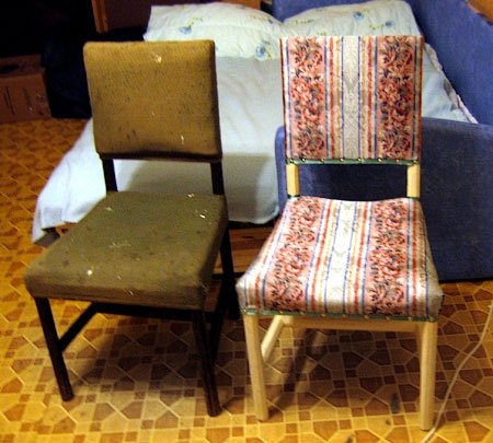 photo de restauration de chaise de bricolage