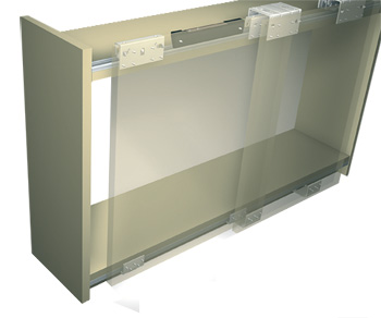 PS10 - Système pour portes coulissantes superposées (suspendu)
