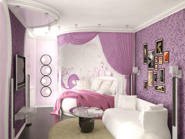 Chambre avec zonage Lilac