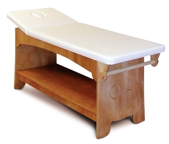 Canapé en bois pour salon spa