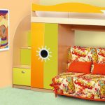 Canapé lit escamotable pour enfants Sun