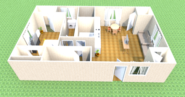 Modèle 3D de la maison