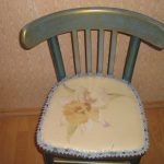 Belle chaise viennoise avec décor