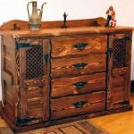 Commode rustique chic