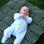 Couvre-lit bleu-vert pour votre bébé