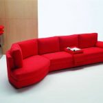 Canapé modulaire rouge