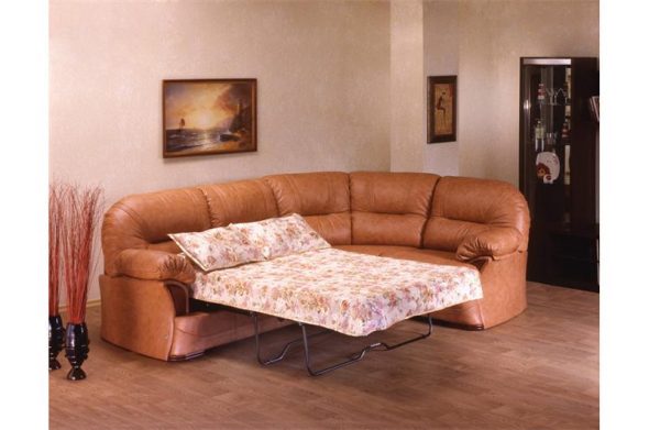 Canapé d'angle dans le salon