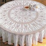 Nappe ronde blanche