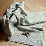 Tricot à carreaux en laine ajourée Vintage