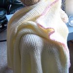 Couverture bébé tricotée simple