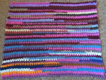 Tapis à tricoter multicolore