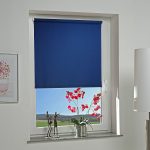 Rolshtora bleu pour fenêtre simple en plastique