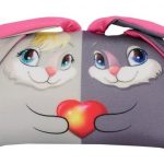 Pillow Bunny Pair - une excellente option pour une paire-cadeau