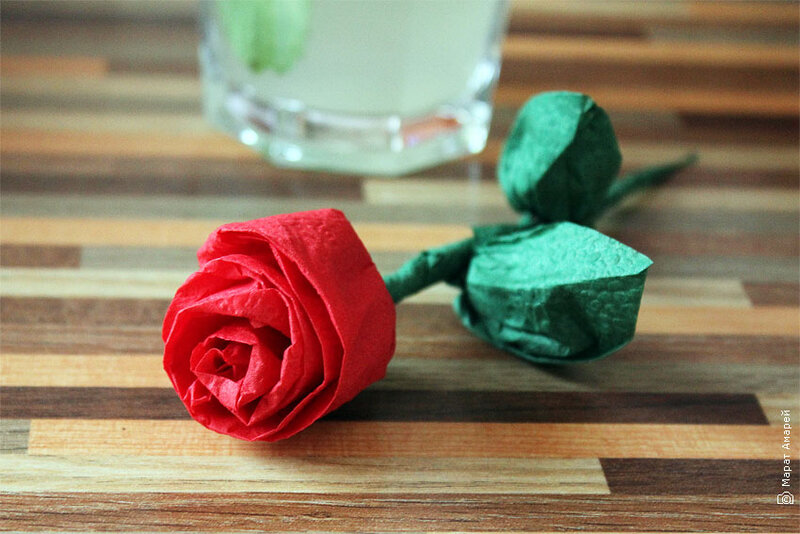 roses de serviettes design do-it-yourself