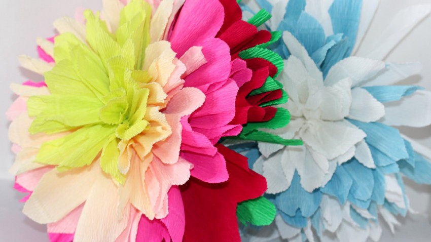 fleurs de serviettes en papier faites-le vous-même photo design