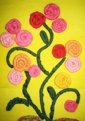 idées de photo de fleurs de serviette en papier
