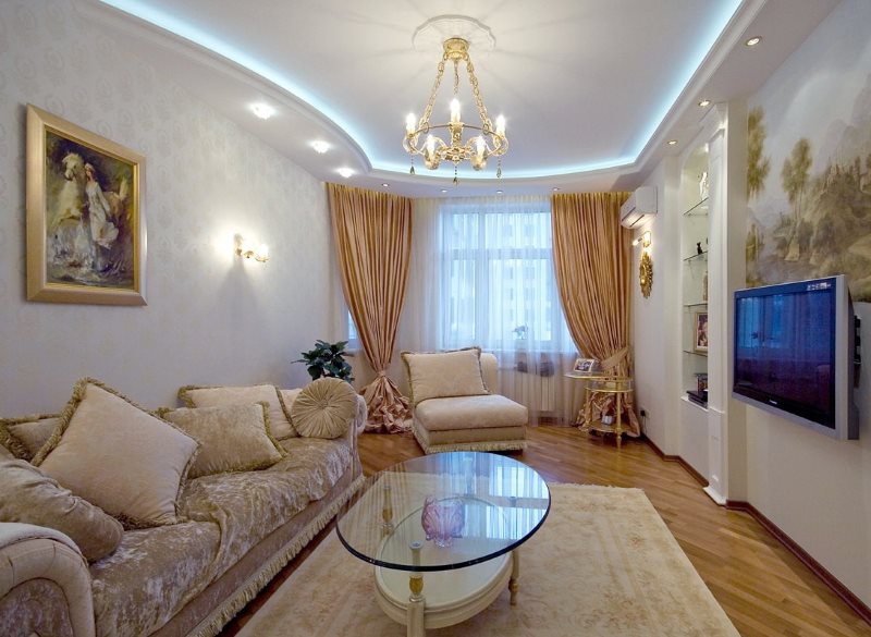 Salon intérieur de style classique
