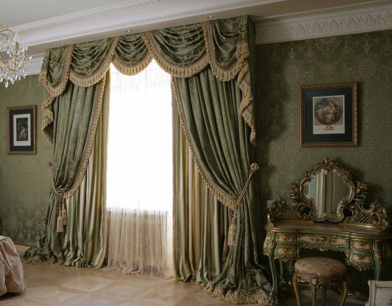 Faire rideaux fenêtres chambre à coucher dans un style classique
