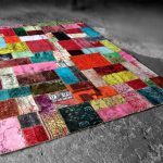 photo intérieure de tapis patchwork