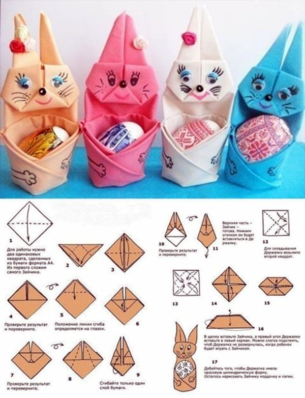 lapin de Pâques origami
