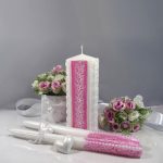 bougies de mariage décor photo