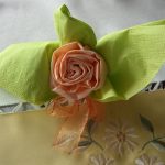 roses de photo de conception de serviettes